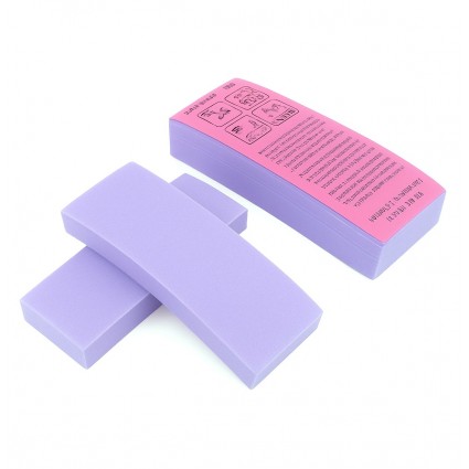 Depilatory strips, 100 pcs per pack - purple