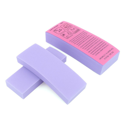 Depilatory strips, 100 pcs per pack - purple
