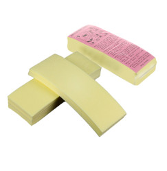Depilatory strips, pack of 100 / yellow
