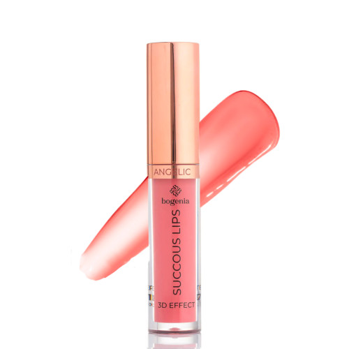 Помада-блеск жидкая для губ Bogenia / Succous Lips Angelic 3D effect (BG711) / 008 Reverence