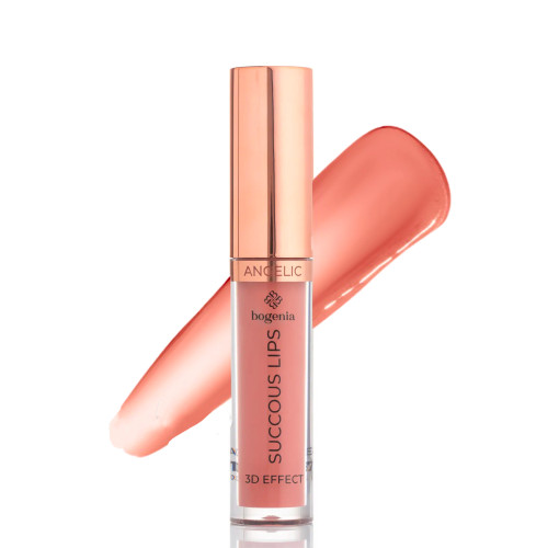 Помада-блеск жидкая для губ Bogenia / Succous Lips Angelic 3D effect (BG711) / 010 Dreaming