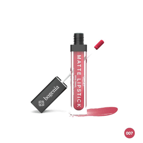 Помада жидкая матовая для губ Bogenia / Velvet Matte Lipstick (BG720) / 007 Costa Rican Holiday