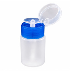 Mini pompka do płynów plastikowa | 60 ml | transparentno-niebieska