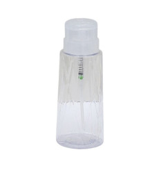 Plastic embossed liquid pump - transparent, 200 ml