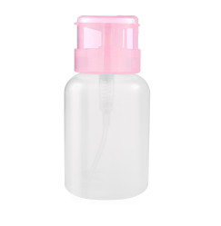 Plastic liquid pump - pink neck, 220 ml