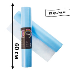 Prześcieradło jednorazowe w rolce 100 m 19 gr./m2 / Średnie / niebieskie, 60 cm