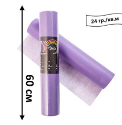 Jednorazowe prześcieradło w rolce 100 m 24 g/m2 / Standard / fioletowy, 60 cm