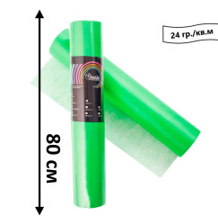 Disposable sheet in a roll 100 m 24 gr./sq.m / Standart / light green, 80 cm