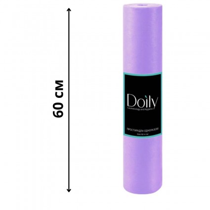 Disposable spunbond sheet in roll Doily - 0.6 x 100 m - violet