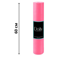 Doily disposable spunbond sheet roll - 0.6 x 100 m - raspberry