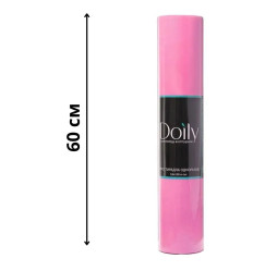 Doily disposable sheet roll made of spunbond - 0.6 x 100 m - pink