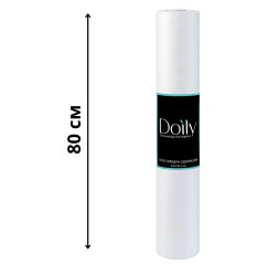 Doily disposable sheet roll made of spunbond - 0.8 x 100 m - white