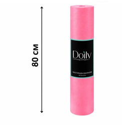 Doily disposable sheet roll made of spunbond - 0.8 x 100 m - raspberry