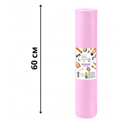 Disposable spunbond sheet roll Panni Mlada - 0.6 x 100 m - pink