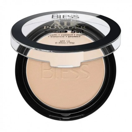 Пудра компактная для лица Bless Beauty - Air Powder Mineral 5in1 (SPF 15) - № 103, 10 г
