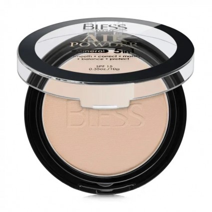 Пудра компактная для лица Bless Beauty - Air Powder Mineral 5in1 (SPF 15) - № 105, 10 г