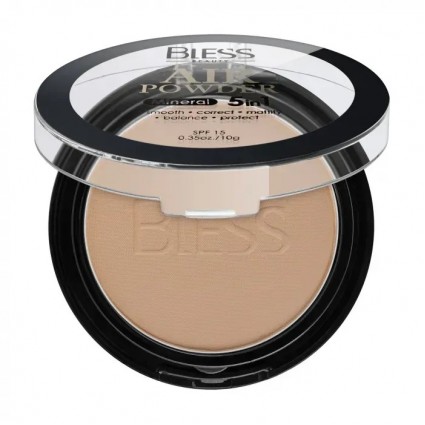 Пудра компактная для лица Bless Beauty - Air Powder Mineral 5in1 (SPF 15) - № 106, 10 г - УЦЕНКА