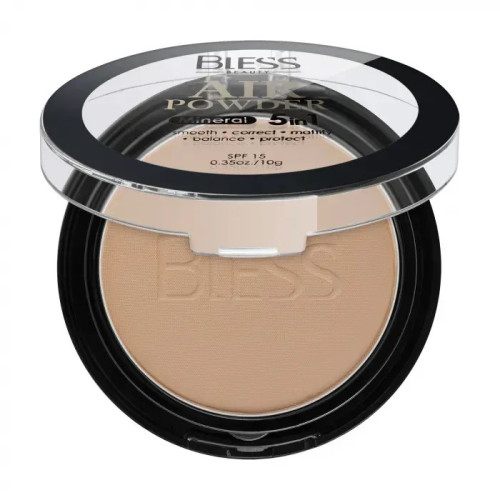 Пудра компактна для обличчя Bless Beauty - Air Powder Mineral 5in1 (SPF 15) - № 106, 10 г - УЦІНКА