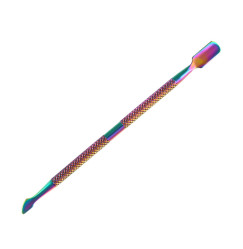 Steel pusher for manicure made of stainless steel / chameleon