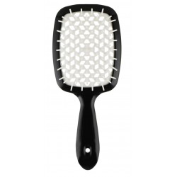 Расческа для волос Hair Brush - черная ручка с белой серединой (в коробке)