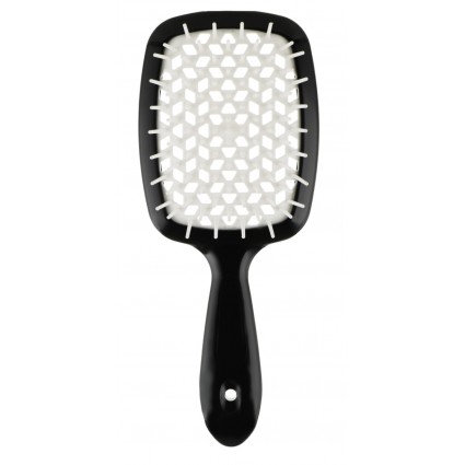 Расческа для волос Hair Brush - черная ручка с белой серединой (в коробке)
