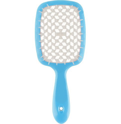 Hair Brush - Blue Handle with White Center (in a bag)