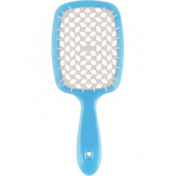 Расческа для волос Hair Brush - голубая ручка с белой серединой (в пакете)