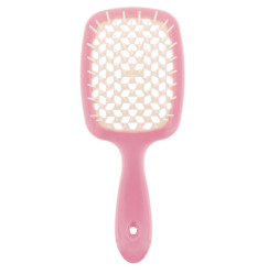 Hair Brush - pink handle with white center | boxed |