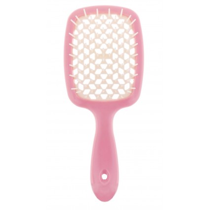 Расческа для волос Hair Brush - розовая ручка с белой серединой | в коробке |