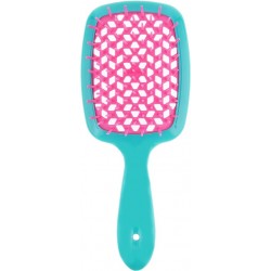 Расческа для волос Hair Brush - бирюзовая ручка с малиновой серединой | в коробке |