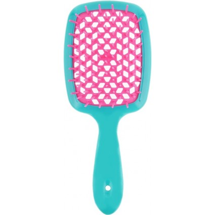 Расческа для волос Hair Brush - бирюзовая ручка с малиновой серединой | в коробке |