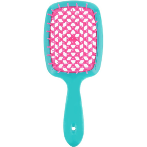 Гребінець для волосся Hair Brush - бірюзова ручка з малиновою серединою | у коробці |