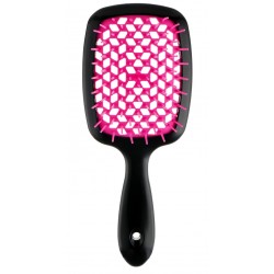Расческа для волос Hair Brush - черная ручка с малиновой серединой (в коробке)