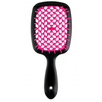Расческа для волос Hair Brush - черная ручка с малиновой серединой (в коробке)
