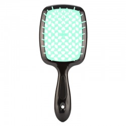 Расческа для волос Hair Brush - черная ручка с бирюзовой серединой (в пакете)