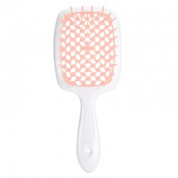 Расческа для волос Hair Brush - белая ручка с пудровой серединой (в коробке)