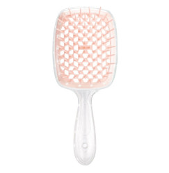 Hair Brush - Clear Handle with Powdered Center (in a bag)