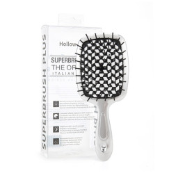 Hair Brush - Silver Handle with Black Center (in box)