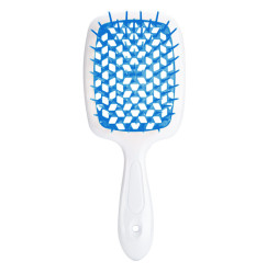 Hair Brush - White Handle with Blue Center (in a bag)