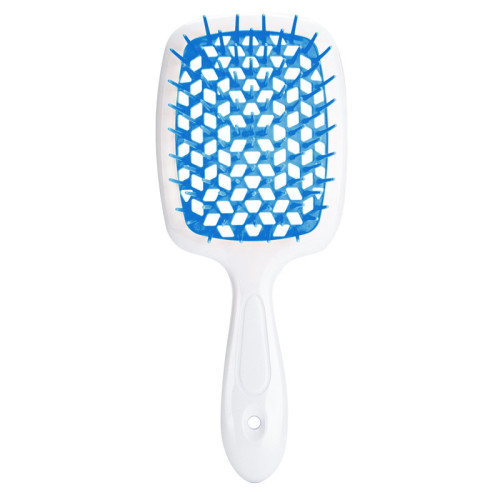 Гребінець для волосся Hair Brush - біла ручка із синьою серединою (у пакеті)