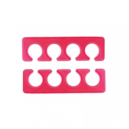 Silicone toe spacers (dividers) pair - raspberry