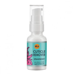 Alkaliczny środek do usuwania skórek Nila - Cuticle Remover - Truskawka, 30 ml
