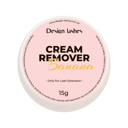 Ремувер кремовый для снятия ресниц Design Lashes / Cream Remover / Banana, 15 г