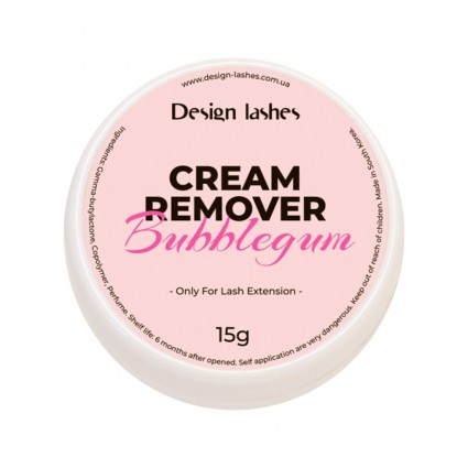 Cream remover for removing eyelashes Design Lashes / Cream Remover / Bubblegum, 15 g