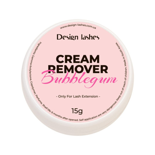 Ремувер кремовый для снятия ресниц Design Lashes / Cream Remover / Bubblegum, 15 г