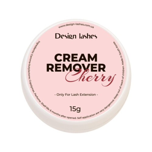 Ремувер кремовый для снятия ресниц Design Lashes / Cream Remover / Cherry, 15 г