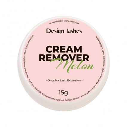 Ремувер кремовый для снятия ресниц Design Lashes / Cream Remover / Melon, 15 г