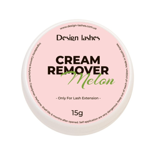 Ремувер кремовый для снятия ресниц Design Lashes / Cream Remover / Melon, 15 г