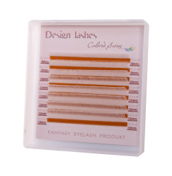 Вії для нарощування Design Lashes (10 ліній) / 0,07, mix CC / 7-12 мм / білі