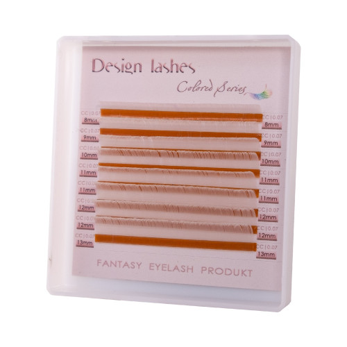 Ресницы для наращивания Design Lashes (10 линий) / 0,07, mix CC / 7-12 мм / белые